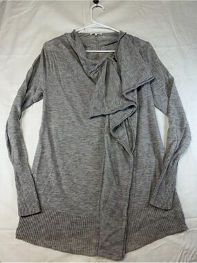 LA made Grey Zip Sweater. Wool/Cashmere Blend